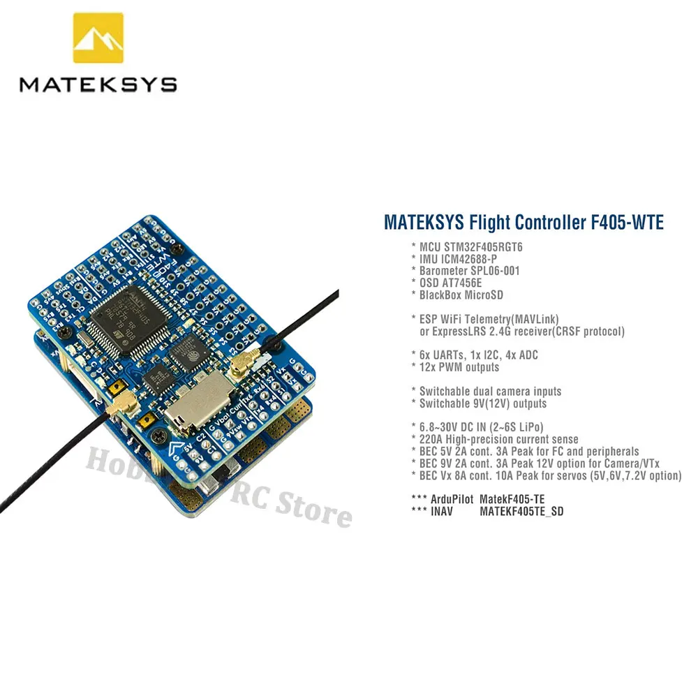 Matek MATEKSYS F405-WTE F405 F - Mateksys Flight Controller F405 Wte recension och pris